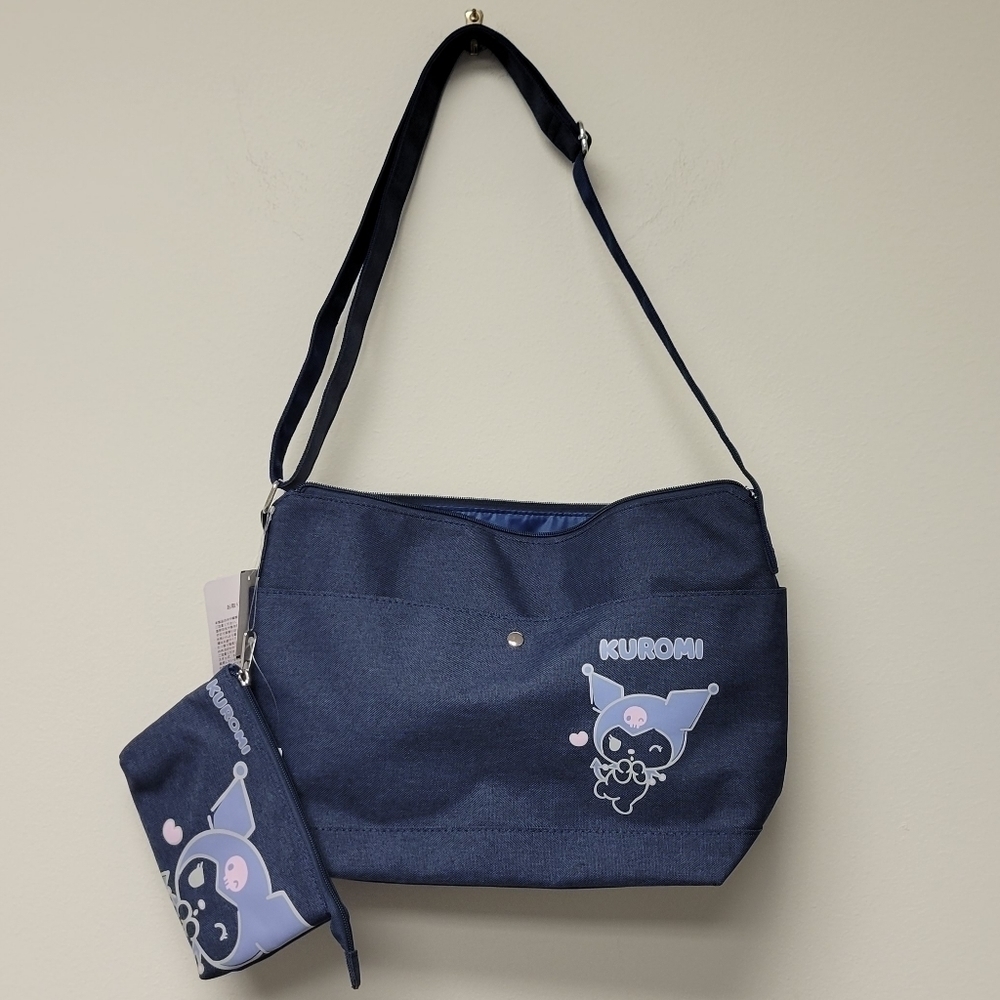 Sanrio Kuromi Blue Crossbody Bag & Pouch